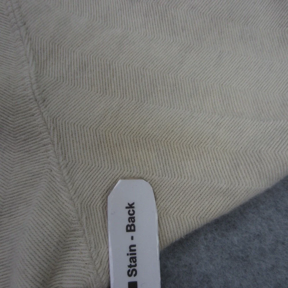 Vtg Chaps Ralph Lauren Polo Shirt Mens Medium Cream Short Sleeve‎ Textured Golf - Picture 12 of 14